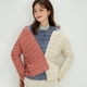 thumbnail image 2 of Otoño e Invierno, chaqueta de plumón forrada de manga larga con cuello redondo y cuello redondo de Color sólido claro para mujer, chaqueta de plumón de talla grande 90, 2 of 5
