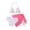 AB19 Red, variant on Bainana Girls Floral Two Piece Swimwear Kids Bikini With Adjustable Straps And Full Coverage Bottoms Swimsuit For Beach Pool Red Size 7-8 Years