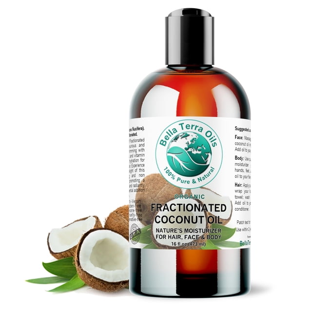 Aceite de coco fraccionado orgánico Bella Terra Oils 500 ml