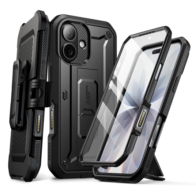 Funda SUPCASE Unicorn Beetle Pro para iPhone 17 de 6,3" en negro