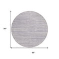 thumbnail image 3 of HomeRoots 613111 8 ft. Lavender & Lilac Round Abstract Washable Indoor & Outdoor Area Rug, 3 of 5