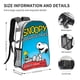 thumbnail image 2 of Snoopy Mochila transparente temática, resistente y duradera, bolsa see-through para trabajo, deporte, universidad y viaje, 31 × 43 cm, 2 of 6