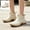 Beige, variant on Willtoo Mens Short Ankle Rain Boots Waterproof Slip‑On Garden Shoes Non‑Slip Soft Thick Sole Lightweight Durable Outdoor Work Boots