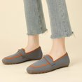 thumbnail image 5 of Roncen Women's Fashion Casual Square Toe Slip-On Woven Flats - Low-Cut Knitted Comfort Loafers with Wide Width Options for Everyday Wear, 5 of 9
