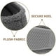thumbnail image 2 of par de mocasines de felpa acogedores con espuma viscoelástica, zapatillas de casa cálidas para hombre, con forro de piel sintética y punta cerrada, color gris, talla 38-39, 2 of 7