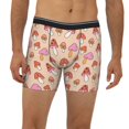 thumbnail image 2 of Cauagu 70s Mushroom Print Men's Boxer Briefs, Funny & Cute Underwear Elastic Waistband Briefs Ideal Gift for Men,1-Pack, 2 of 7