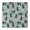 Bichon Dog Blue, variant on Basset Hound Dog and Flower-1 Square Fitted Tablecloth with Elastic Edge,Square Table Cover,Washable Elastic Table Cover for Home Kitchen Party Decor 34"x34"
