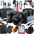 thumbnail image 1 of Sony Alpha a6400 Mirrorless Digital Camera with E PZ 16-50mm OSS Lens, 64GB SanDisk Card, Tripod, Case, ZeeTech Accessory Bundle, 1 of 9