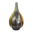 thumbnail image 6 of Kya Copper Gold Pewter Foil and Lacquer Ceramic Teardrop Vase, 6 of 6