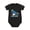 Black, variant on Penguin Hip Hop Ice Dance Baby Bodysuit, 100% Cotton Short Sleeve Snap Romper, 0-12 Months