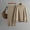 Khaki, variant on Women's Sweater Two Piece Knitted Collar Autumn And Winter Loose Women Lazy Fashion Suit plus Size Formal with Jacket plus Size Gown with Jacket Skirt Suit for Women Long Dress Formal Winter Dress