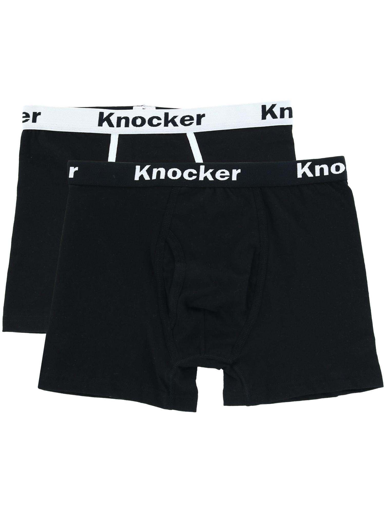 Knocker Boxer Briefs with Contrasting Trim (2 Pack) (Men)