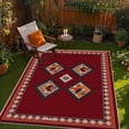 thumbnail image 5 of 6'x9' outdoor carpet for patio carpet mats non slip animal print area rug christmas area rug medium pile area rug, 5 of 10