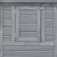 thumbnail image 3 of vidaXL Outdoor Chicken Cage Hen House with 1 Egg Cage Gray Wood, 3 of 6