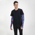 thumbnail image 5 of Bingfone Farmers Gardening Sleeves Sun Protection Arm Cooling Sleeves For Women Men With Thumb Hole - Abstract Colorful Butterflies, 5 of 8