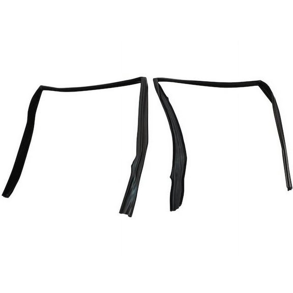 Door Window Glass Run Channel 4 Piece Set - Compatible with 1977 - 1990 Chevy Caprice 1978 1979 1980 1981 1982 1983 1984 1985 1986 1987 1988 1989