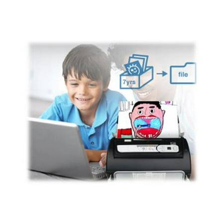 Plustek - High Speed ​​Document Scanner with Automatic Document Feeder - Black