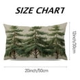 thumbnail image 3 of Heduofu Set of 2 12x20 Inch Vintage Pine Tree Christmas Decorations Outdoor Xmas Winter Holiday Decorative Lumbar Throw Pillow Case for Living Room Couch Home Decor 12x20inch, 3 of 8