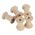 thumbnail image 2 of 50 bobinas de madera pulidas, reciclables, retro, vacías, para manualidades., 2 of 14