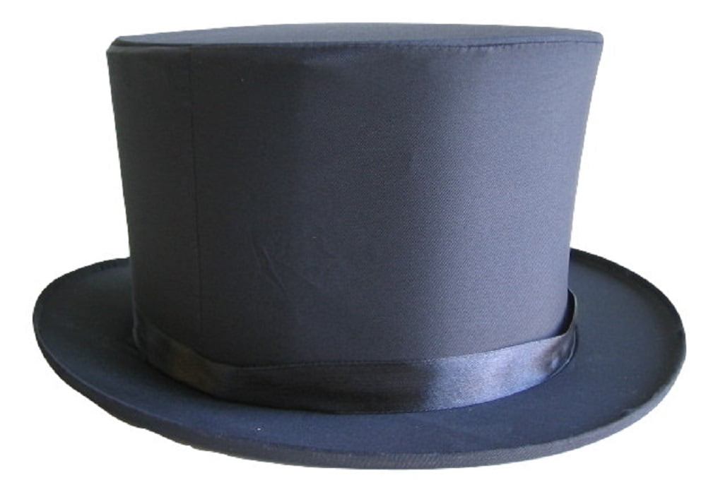 1 Child FOLDING TOP HAT Collapsible Magician Costume Spring Black Pop Up Open 