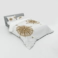 thumbnail image 3 of Ambesonne Compass Bedding Set 3 Pcs, Sailing Marine, Twin XL, Pale Brown, 3 of 3