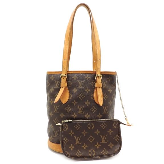 Pre-Owned Louis Vuitton Bucket PM (with pouch) Women's Shoulder Bag M42238 (Discontinued)...