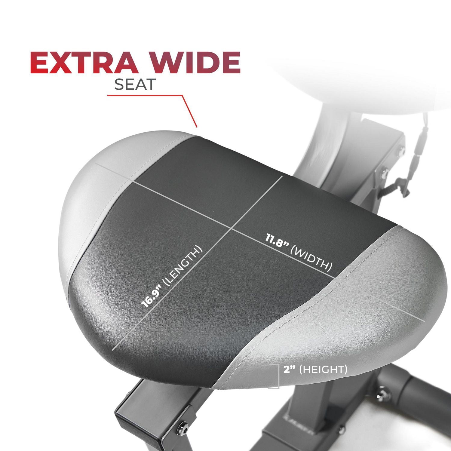 Sunny Health & Fitness Essentials Series Vélo couché magnétique intelligent avec connectivité Bluetooth améliorée Exclusive SunnyFit® App - SF-RB422003