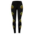 thumbnail image 4 of MKLEKYY Leggings deportivos para mujer Leggings para mujer Leggings de entrenamiento Pantalones con estampado navideño de bloques de color Leggings suaves y elásticos 4125, 4 of 4