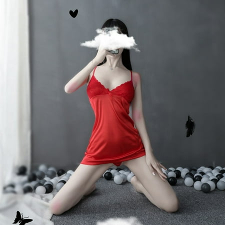 Sentaili Sexy Womens Lingerie Nightwear Underwear Plus Size Free Color Nightdress
