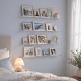 thumbnail image 2 of Norcho 14" Floating Shelves, 4-Pack Acrylic Wall Shelves, Wall Organizer for Bathroom, Bedroom, Living Room, 2 of 9