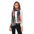 thumbnail image 2 of FORMRS Womens Scarf Winter Soft Long Big Warm Shawls Wrap Tassel Scarves, Red Flamingo Pattern, 2 of 9