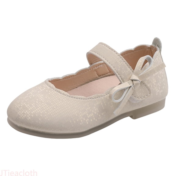 JTieacloth Toddler Girls Flats Mary Jane Flower Girl Dress Shoes School Wedding Party Shoes,Sizes 6.5 Toddler