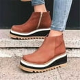 thumbnail image 2 of jsaierl Fashion Slope Heel Large Size Boots For Women Boots Thick Soled Thick Ladies Short Boots Shoes, 2 of 4