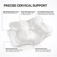 thumbnail image 3 of Poalid 2 Pack Ergonomic Memory Foam Contour Pillow for Neck Pain Relief, Cervical Orthopedic Bed Pillow with Silky Satin Fabric Cover for Side, Back and Stomach Sleepers, 3 of 10