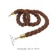 thumbnail image 2 of Hemp Stanchion Rope for Crowd Control with Hook Braided Rope Barrier 1m, 2 of 4