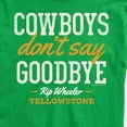 thumbnail image 3 of Yellowstone - Cowboys Don't Say Goodbye - Men's Short Sleeve Graphic T-Shirt, 3 of 6