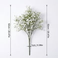 thumbnail image 2 of Wedding Bouquet Artificial Gypsophila Flowers, 20.5in Soft Touch Faux Floral Stems for Bridal Party and Home Vase Decor, Decorative Plastic Floral Sprays, 2 of 5