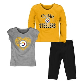 Outerstuff Youth Gold/Black Pittsburgh Steelers Fan Fave T-Shirt Combo Set