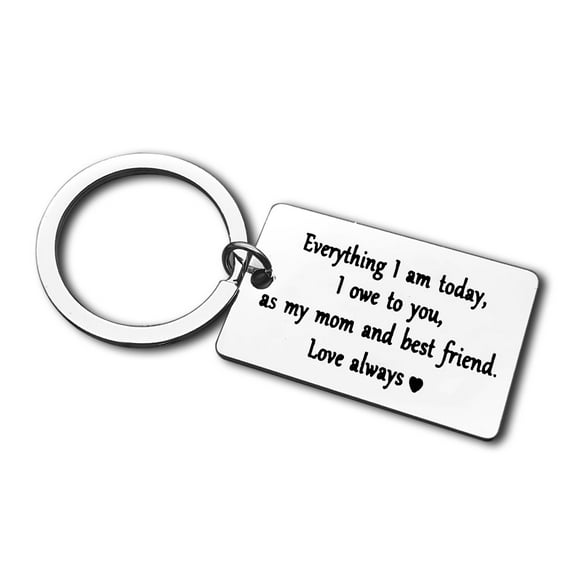 Mom Keychain Mom Birthday Gift Mother of Bride Gift Wedding Day Jewelry from Daughter Appreciation Gift for Mother Family Gifts Mothers Day Thanksgiving Day Christmas Graduation Gift for Mom