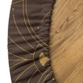 thumbnail image 5 of Ambesonne Art Deco Fitted Round Tablecloth, Dark Brown Classic Scales, 56"- 60" Diameter, Dark Brown Sand Brown, 5 of 5
