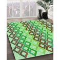 thumbnail image 3 of Ahgly Company Machine Washable Indoor Square Transitional Olive Drab Green Area Rugs, 8' Square, 3 of 7