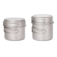 thumbnail image 4 of ROVERCAMEL Ultralight Titanium Camping Cookware Set - 1100ml Pot & 350ml Pan, Compact & Corrosion-Resistant for Outdoor Adventures, 4 of 6