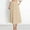 Beige, variant on WWV Skirts Women Elastic Waisted Pocket Pleated Skirt Dress Summer Solid Color Vintage Lady Loose Fit Beach Vacation Skirt Beige L
