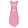 thumbnail image 1 of renvena Robe Tunique de Danse Liturgique de Louange pour Femmes, Robe de Chorale, Tenue de Danse de Culte d'Église, Costume Rose TG, 1 of 5