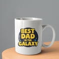 thumbnail image 2 of Best Dad in the Galaxy Coffee Mugs 15 OZ Sublimation Mugs,Double-sided Printing Ceramic Cups Ceramic Mugs for Coffee,Tea,Hot Cocoa, 2 of 4