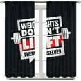 thumbnail image 2 of Soccer Goal Post Curtains for Boy Home Decor, Football Sports Stadium Blackout Rod Pocket Thermal Insulated Drapes Darkening Window Curtain for Bedroom Living Room 52x63 Inch, 2 of 4