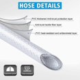 thumbnail image 3 of Pvc Smooth Shower Hose 3m,acsergery Jatiler Universal Replacement Shower Hose, 3 of 5