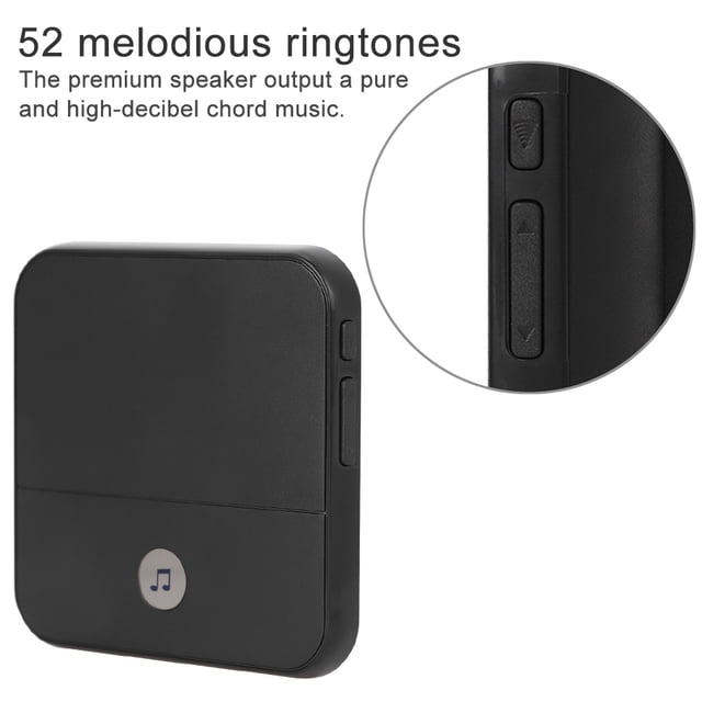Timbre inalámbrico de 110db, timbre remoto para ancianos sordos bell 300m lllamador 1xreceptor 2xtransmisor