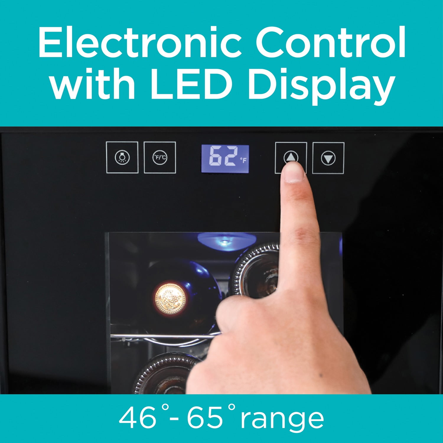 BLACK+DECKER Wine Cellar with LED Display (8 Bottle), BD60026