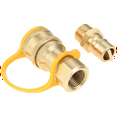 thumbnail image 1 of Gas Quick Connect Kit,Disconnect Connector with Male Insert Plug,1/2 Inch Natural Gas Propane Quick Connect Adapter, 1 of 6